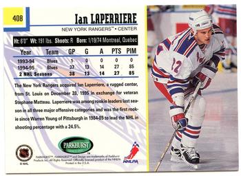 1995-96 Parkhurst International #408 Ian Laperriere Back
