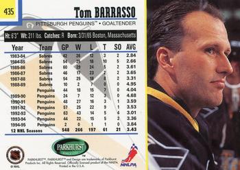 1995-96 Parkhurst International #435 Tom Barrasso Back
