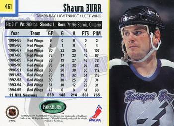 1995-96 Parkhurst International #461 Shawn Burr Back