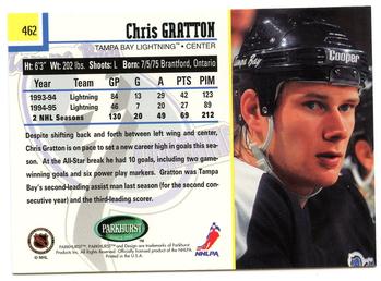 1995-96 Parkhurst International #462 Chris Gratton Back