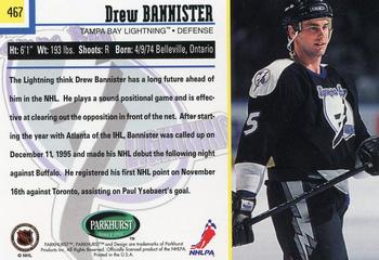1995-96 Parkhurst International #467 Drew Bannister Back