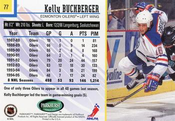 1995-96 Parkhurst International #77 Kelly Buchberger Back