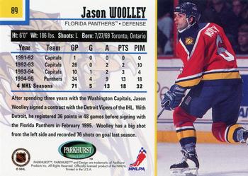 1995-96 Parkhurst International #89 Jason Woolley Back