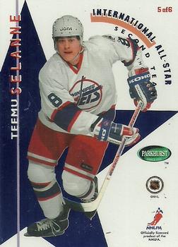 Teemu Selanne Winnipeg Jets Emerald Ice Parkhurst 1993 - All The Decor