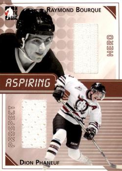 2004-05 In The Game Heroes and Prospects - Aspiring #ASP-5 Ray Bourque / Dion Phaneuf Front