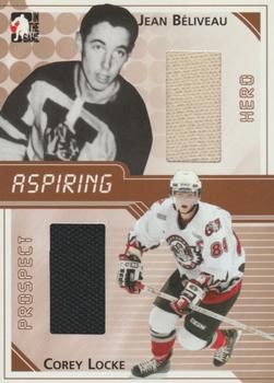 2004-05 In The Game Heroes and Prospects - Aspiring #ASP-15 Jean Beliveau / Corey Locke Front