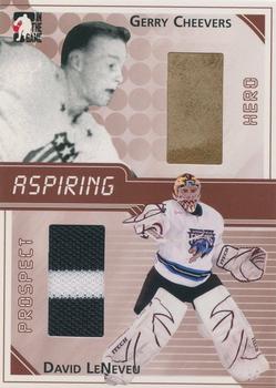 2004-05 In The Game Heroes and Prospects - Aspiring #ASP-16 Gerry Cheevers / David LeNeveu Front