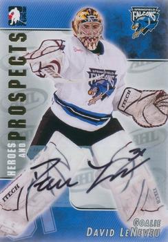 2004-05 In The Game Heroes and Prospects - Autographs #A-DL David LeNeveu Front