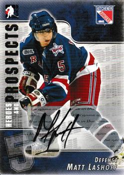2004-05 In The Game Heroes and Prospects - Autographs #A-ML Matt Lashoff Front