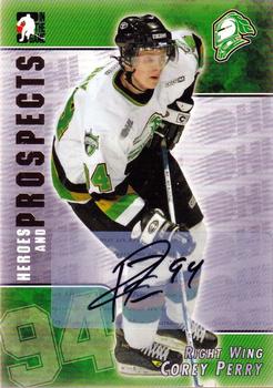 2004-05 In The Game Heroes and Prospects - Autographs #A-CPE Corey Perry Front