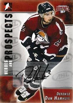 2004-05 In The Game Heroes and Prospects - Autographs #A-U-DH Dan Hamhuis Front