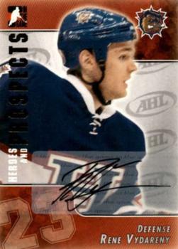 2004-05 In The Game Heroes and Prospects - Autographs #A-U-RV Rene Vydareny Front