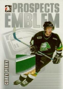 2004-05 In The Game Heroes and Prospects - Emblems Silver #GUE-3 Corey Perry Front