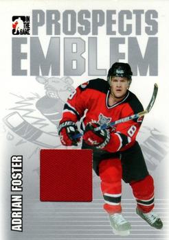 2004-05 In The Game Heroes and Prospects - Emblems Silver #GUE-8 Adrian Foster Front