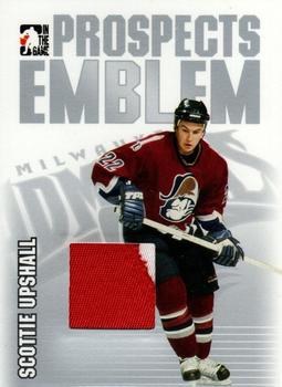 2004-05 In The Game Heroes and Prospects - Emblems Silver #GUE-58 Scottie Upshall Front