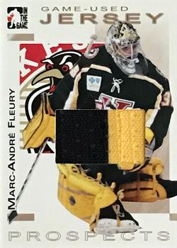 2004-05 In The Game Heroes and Prospects - Jerseys Gold #GUJ-16 Marc-Andre Fleury Front