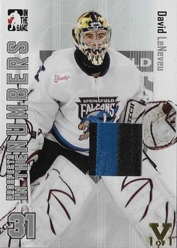 2004-05 In The Game Heroes and Prospects - Prospects in the Numbers Silver #ITN-6 David LeNeveu Front