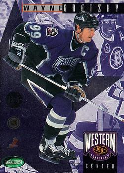 1995-96 Parkhurst International - NHL All-Stars #1 Mario Lemieux / Wayne Gretzky Back