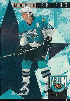 1995-96 Parkhurst International - NHL All-Stars #1 Mario Lemieux / Wayne Gretzky Front