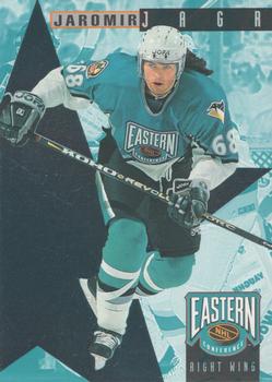 1995-96 Parkhurst International - NHL All-Stars #2 Jaromir Jagr / Brett Hull Front