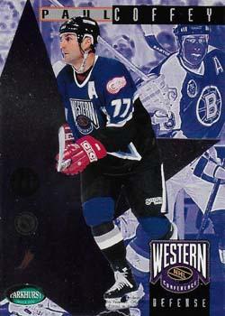 1995-96 Parkhurst International - NHL All-Stars #5 Ray Bourque / Paul Coffey Back