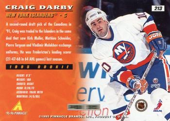 1995-96 Pinnacle #213 Craig Darby Back