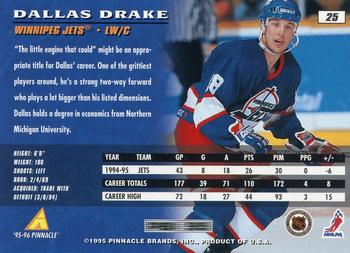 1995-96 Pinnacle #25 Dallas Drake Back