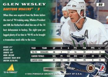 1995-96 Pinnacle #80 Glen Wesley Back