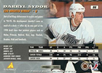 1995-96 Pinnacle #96 Darryl Sydor Back
