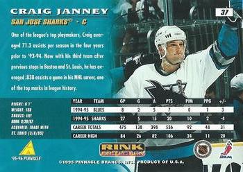 1995-96 Pinnacle - Rink Collection Artist's Proofs #37 Craig Janney Back