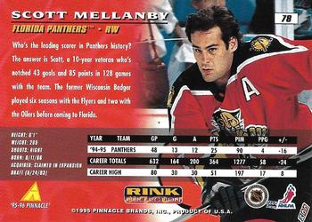 1995-96 Pinnacle - Rink Collection Artist's Proofs #78 Scott Mellanby Back