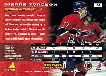 1995-96 Pinnacle - Rink Collection Artist's Proofs #34 Pierre Turgeon Back