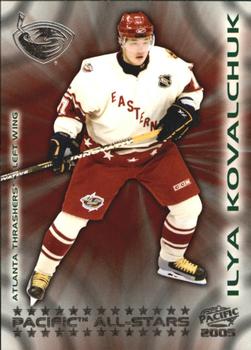 2004-05 Pacific - Pacific All-Stars #1 Ilya Kovalchuk Front