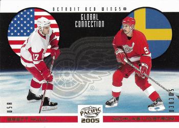2004-05 Pacific - Global Connection #6 Brett Hull / Nicklas Lidstrom Front