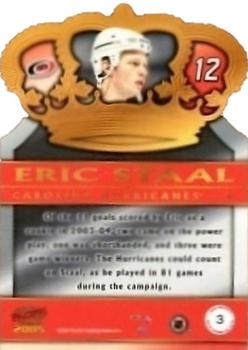 2004-05 Pacific - Gold Crown Die Cuts #3 Eric Staal Back