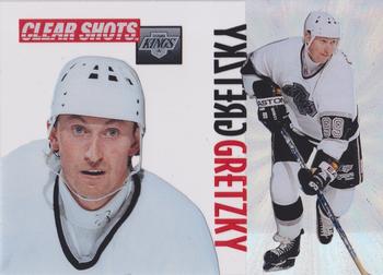 1995-96 Pinnacle - Clear Shots #9 Wayne Gretzky Front
