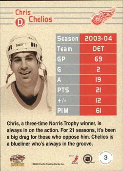 2004-05 Pacific - Philadelphia #3 Chris Chelios Back