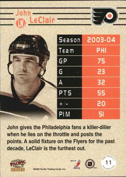 2004-05 Pacific - Philadelphia #11 John LeClair Back