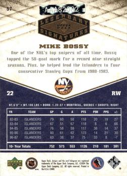 2004-05 SP Authentic - Buybacks #57 Mike Bossy Back