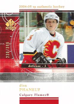 2004-05 SP Authentic - Rookie Redemptions #RR5 Dion Phaneuf Front