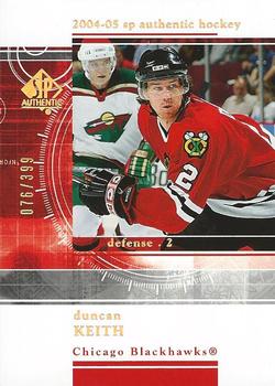 2004-05 SP Authentic - Rookie Redemptions #RR33 Duncan Keith Front