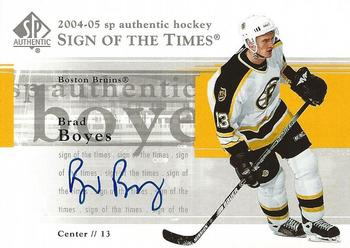 2004-05 SP Authentic - Sign of the Times #ST-BB Brad Boyes Front