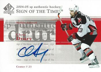 2004-05 SP Authentic - Sign of the Times #ST-CD Chris Drury Front