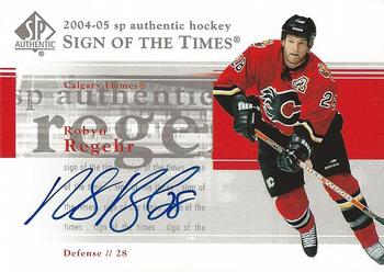 2004-05 SP Authentic - Sign of the Times #ST-RR Robyn Regehr Front