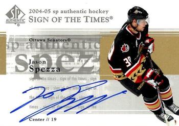 2004-05 SP Authentic - Sign of the Times #ST-SP Jason Spezza Front