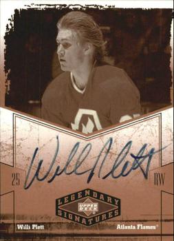 2004-05 UD Legendary Signatures - Autographs #WP Willi Plett Front