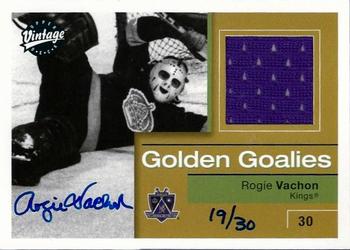 2004-05 UD Legendary Signatures - Buyback Autographs #GG-RV Rogie Vachon Front
