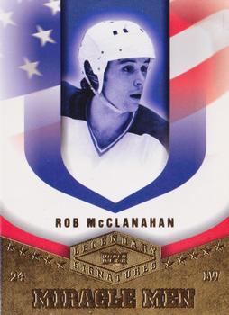 2004-05 UD Legendary Signatures - Miracle Men #USA3 Rob McClanahan Front