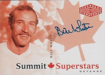 2004-05 UD Legendary Signatures - Summit Superstars Autographs #CDN-BW Bill White Front