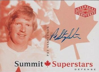 2004-05 UD Legendary Signatures - Summit Superstars Autographs #CDN-PS Pat Stapleton Front